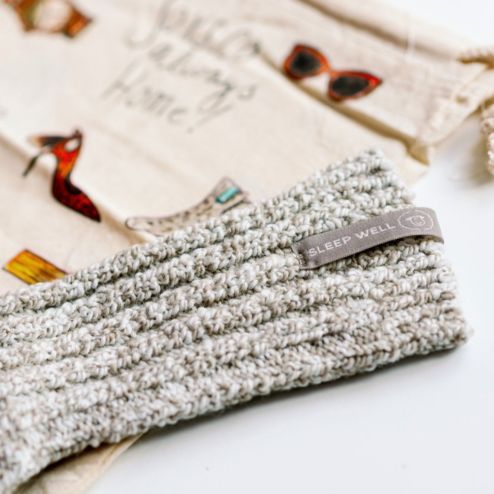 SOXS Sleepwell Taupe zachte sokken Taupe SOXS Sleepwell sokken met losse comfortabele boord