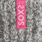 Grijze SOXS sok met Bubblegum label