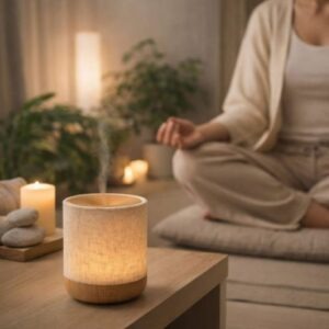 Alesia diffuser voor een ontspannen sfeer tijdens yoga