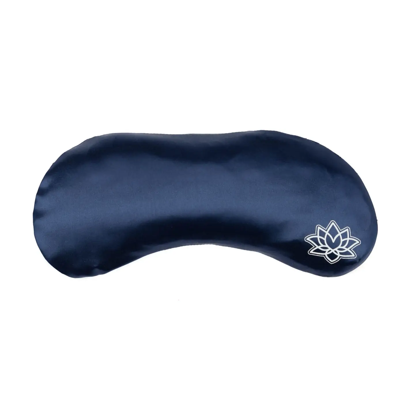 Zijden oogkussen blauw Blauw zijden oogkussen voor ontspanning en meditatie