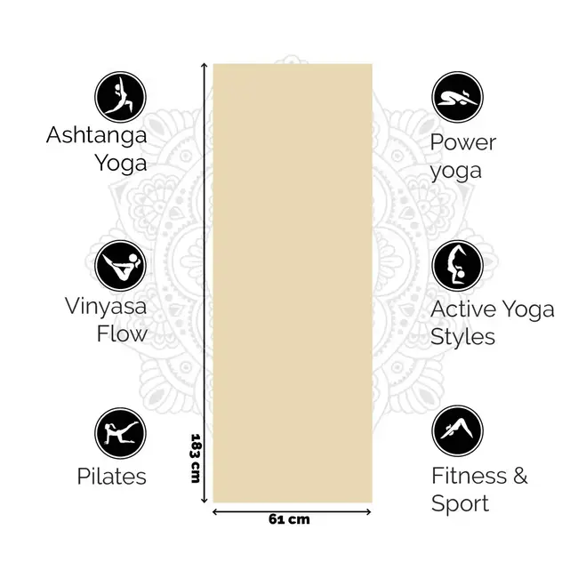 premium-yogamat-6mm-sacred-sand (3) Love Generation Premium Yogamat in Sacred Sand, 6 mm dik