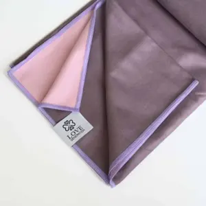 Love Generation paars-roze anti-slip yoga handdoek